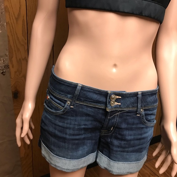 HUDSON Croxley Mid Thigh Short-Blue-Size 25 -Good Condition - Picture 14 of 16